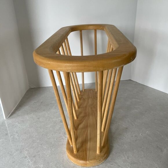 MCM Mid-Century Modern Wood Magazine Holder - Picture 3 of 5